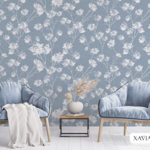 Giấy dán tường họa tiết hoa lá Xavia 3907-3 910k/cuộn