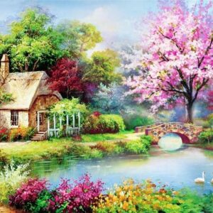 Tranh dán tường họa tiết đồng quê mẫu 10