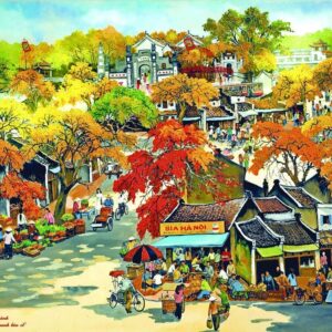 Tranh dán tường họa tiết đồng quê mẫu 6