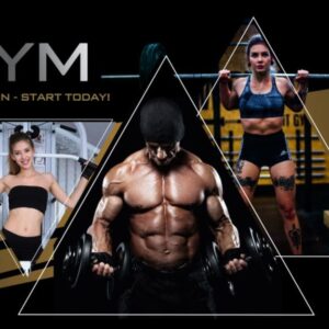 Tranh dán tường phòng GYM mẫu 5