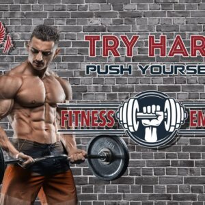 Tranh dán tường phòng GYM mẫu 7