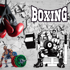 Tranh dán tường phòng GYM mẫu 11