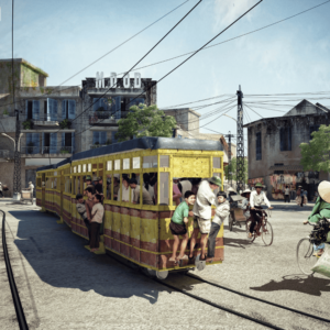 Tranh dán tường chủ đề Hà Nội mẫu 10