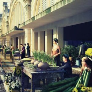 Tranh dán tường chủ đề Hà Nội mẫu 3