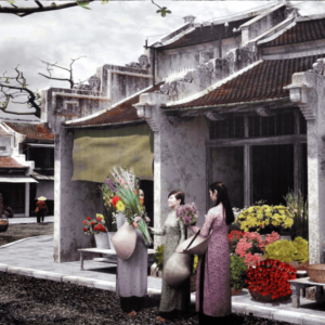 Tranh dán tường chủ đề Hà Nội mẫu 7