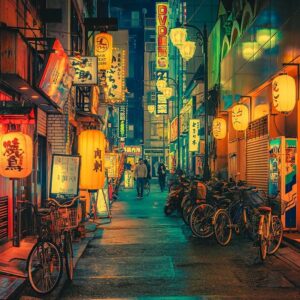 Tranh dán tường Hồng Kông mẫu 12