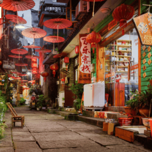 Tranh dán tường Hồng Kông mẫu 5