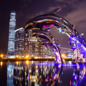 Tranh dán tường Hồng Kông mẫu 6