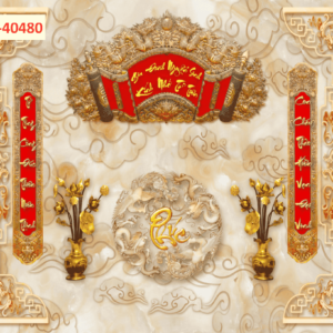 Tranh dán tường cho Phòng Thờ mẫu 12