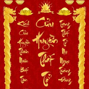 Tranh dán tường cho Phòng Thờ mẫu 4