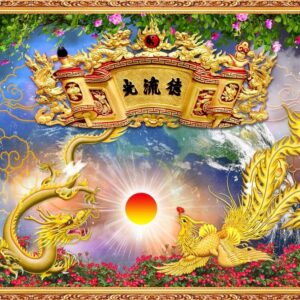 Tranh dán tường cho Phòng Thờ mẫu 7