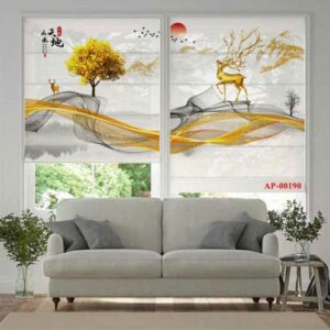 Rèm tranh 3D mẫu 1