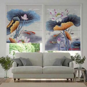 Rèm tranh 3D mẫu 10