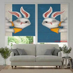 Rèm tranh 3D mẫu 14