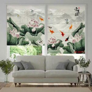 Rèm tranh 3D mẫu 9