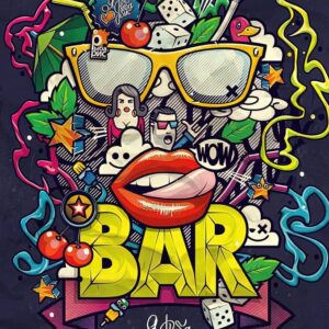 Tranh dán tường cho quán Bi-a mẫu 11