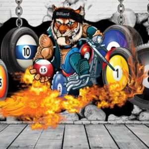 Tranh dán tường cho quán Bi-a mẫu 6