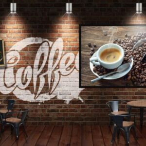 Tranh dán tường cho quán Cà Phê mẫu 2