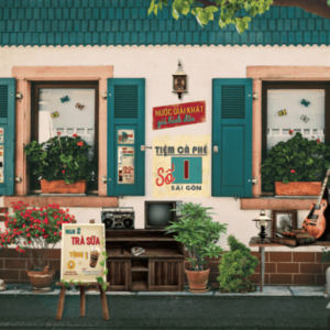 Tranh dán tường cho quán Cà Phê mẫu 8