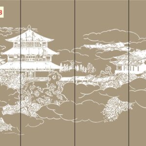 Tranh dán tường họa tiết indochine mẫu 1