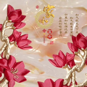 Tranh dán tường họa tiết indochine mẫu 12