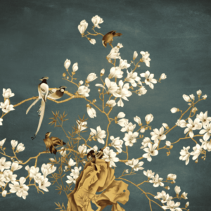 Tranh dán tường họa tiết indochine mẫu 2