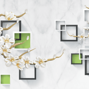 Tranh dán tường họa tiết indochine mẫu 7