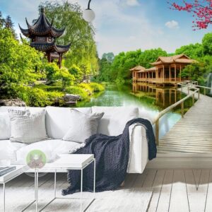 Tranh dán tường phòng khách mẫu 1