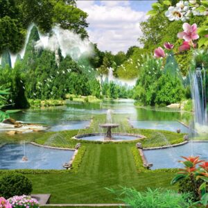 Tranh dán tường chủ đề sơn thủy mẫu 4