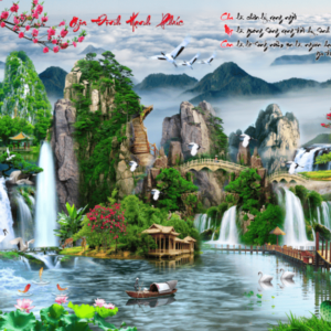 Tranh dán 3d phòng khách