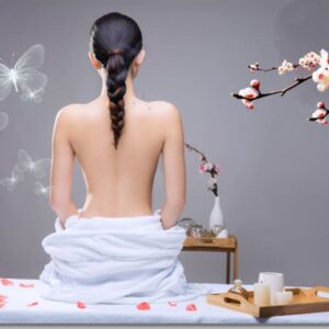 Tranh dán tường cho cửa hàng Spa mẫu 3
