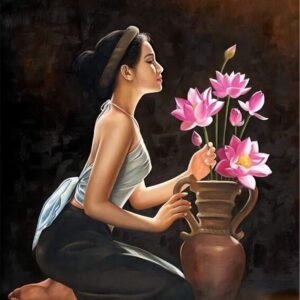 Tranh dán tường cho cửa hàng Spa mẫu 9