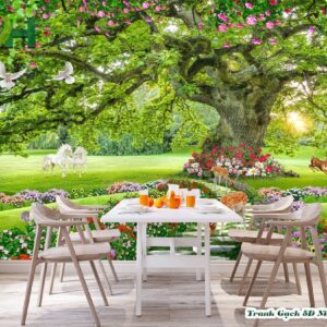 Tranh dán tường phòng ăn mẫu 3