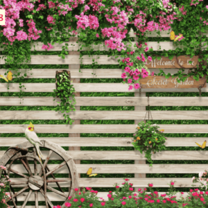 Tranh dán tường chủ đề tường hoa mẫu 1