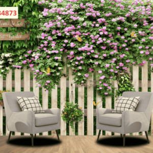 Tranh dán tường chủ đề tường hoa mẫu 2